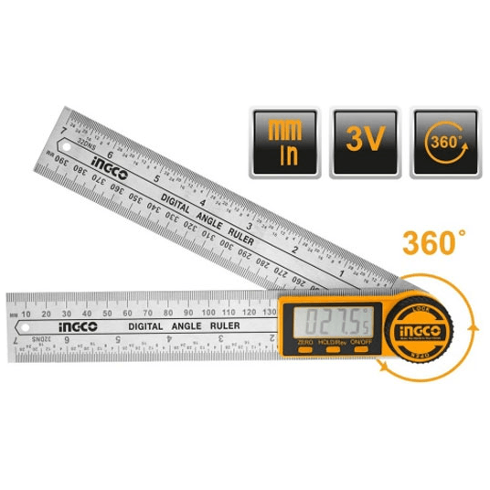 Ingco HDAR20701 Digital Angle Ruler - KHM Megatools Corp. Ingco HDAR20701 Digital Angle Ruler - KHM Megatools Corp.